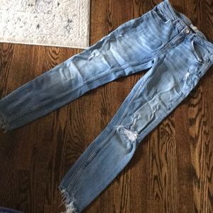 Destroyed Zara denim